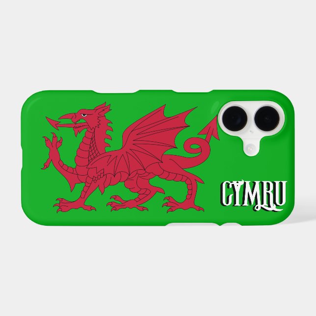 Welsh Dragon cover, patriotic Wales / Cymru (Back (Horizontal))