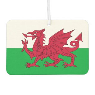 Welsh dragon flag car air freshener