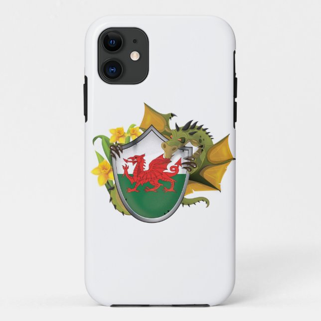 Welsh Dragon Flag Case-Mate iPhone Case (Back)