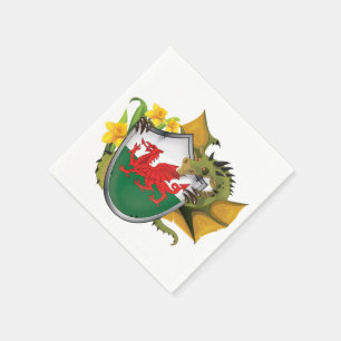 Welsh Dragon Flag Napkin