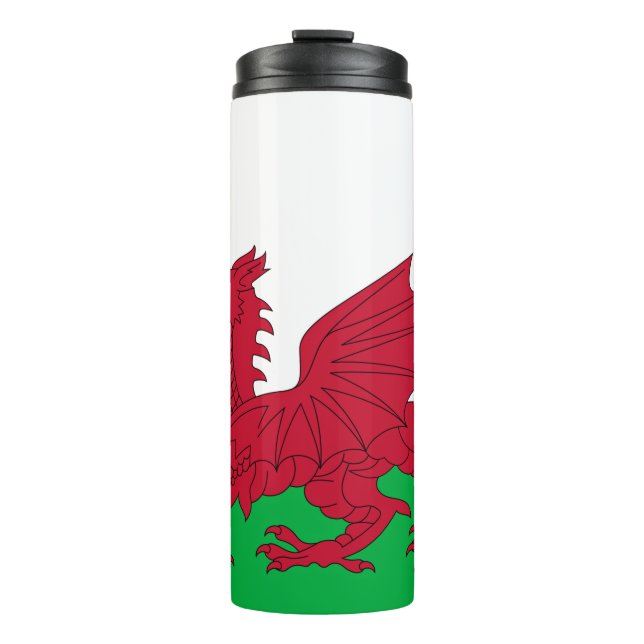 Welsh Dragon ~ Flag of Wales Thermal Tumbler (Front)