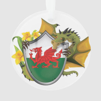 Welsh Dragon Flag Ornament