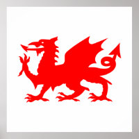 Welsh Dragon Flag, Wales Dragon Flag, England
