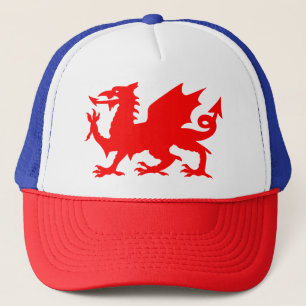 Welsh Dragon Flag, Wales Dragon Flag, England Trucker Hat