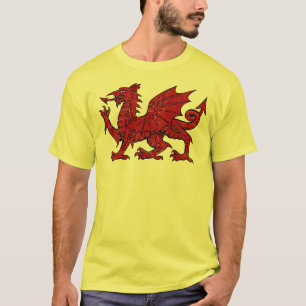 Welsh Dragon Grunge - Men's Eco T-Shirt