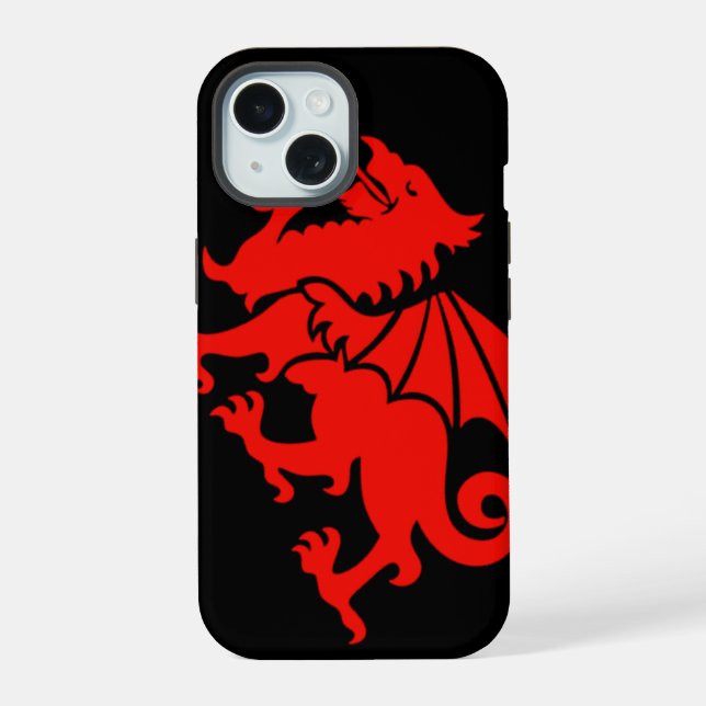 Welsh Dragon iPhone 15 Case (Back)