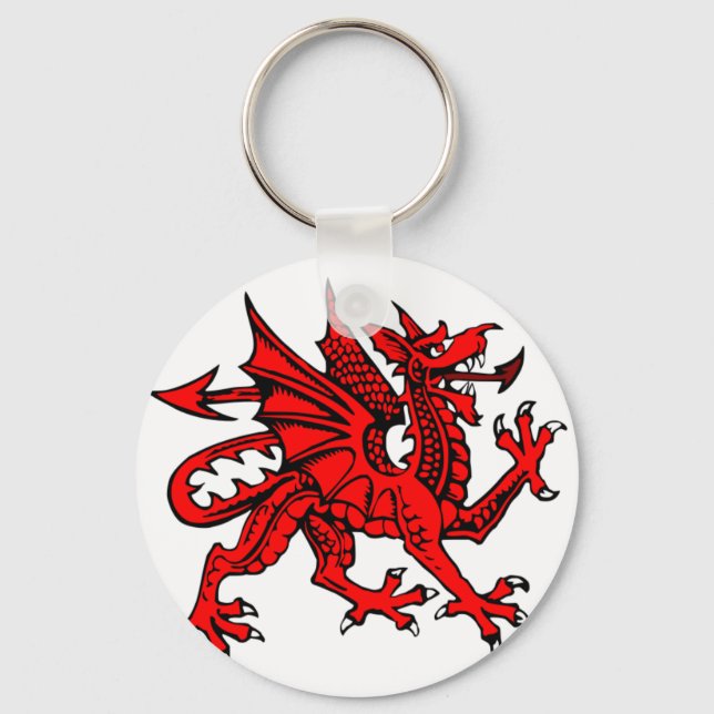 Welsh dragon key ring (Front)