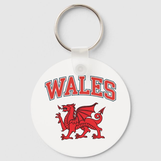 Welsh Dragon Key Ring (Front)