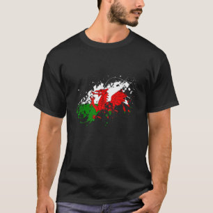 Welsh Dragon St Davids Day Wales Flag T-Shirt