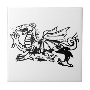 Welsh Dragon tiles