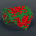 Welsh Dragon With a Bevel Effect Tie<br><div class="desc">Welsh dragon 3D illustration with a bevel effect neck tie</div>