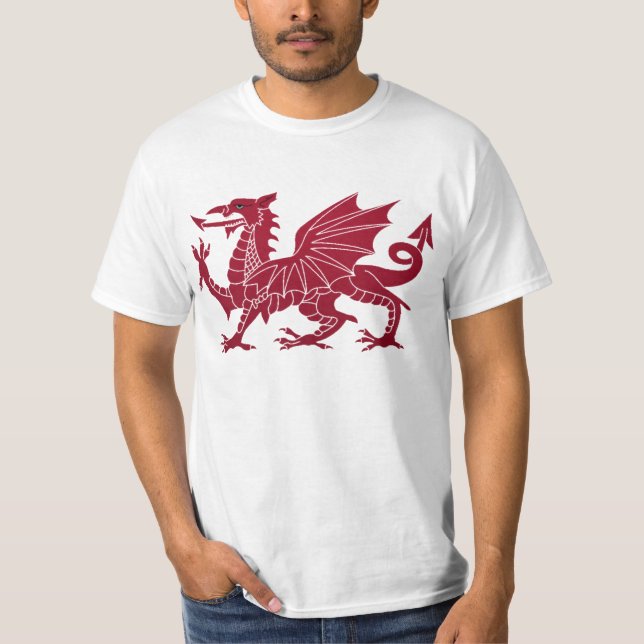 Welsh Dragon Y Ddraig Goch Shirt (Front)