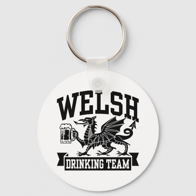 Welsh Drinking Team Key Ring (Front)