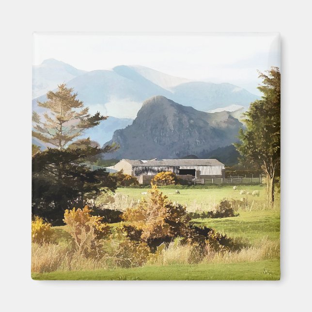 WELSH FARM AND MOUNTAIN LANDSCAPE MAGNET (Front)