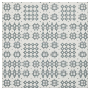 Welsh Faux Tapestry Slate on Grey Pattern Fabric