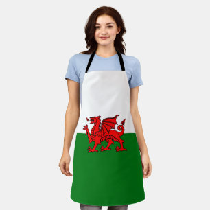 Welsh flag apron