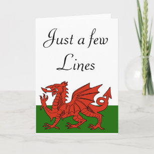 Welsh Flag Card