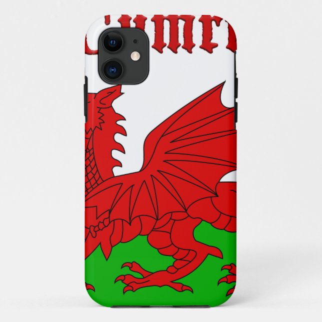 Welsh Flag Cymru Case-Mate iPhone Case (Back)