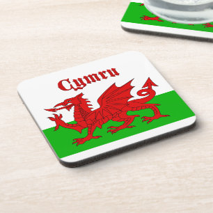 Welsh Flag Cymru Coaster