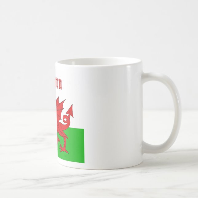 Welsh Flag Cymru Coffee Mug (Right)