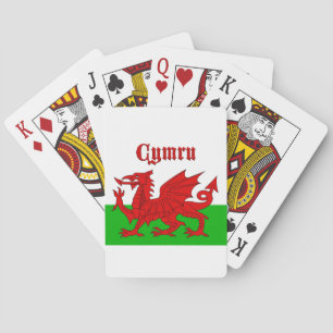 Welsh Flag Cymru Playing Cards