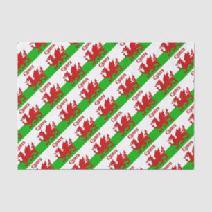 Welsh Flag Cymru Tissue Paper