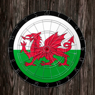 Welsh Flag Dartboard & Wales darts / game board