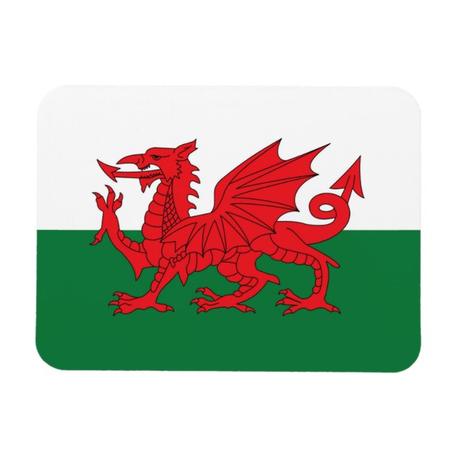 Welsh Flag Fridge Magnet (Horizontal)