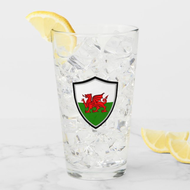 Welsh flag glass (Front Ice)