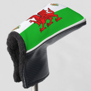 Welsh flag golf head cover