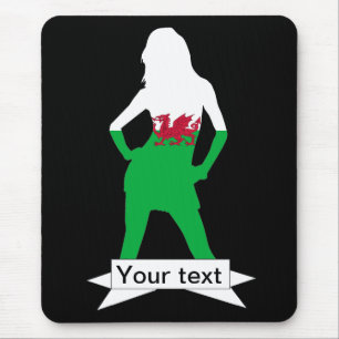 Welsh flag mouse mat