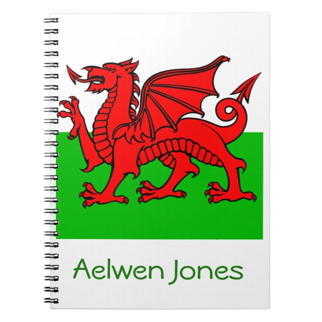 Welsh Flag Notebook (Front)