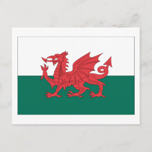 Welsh Flag Postcard