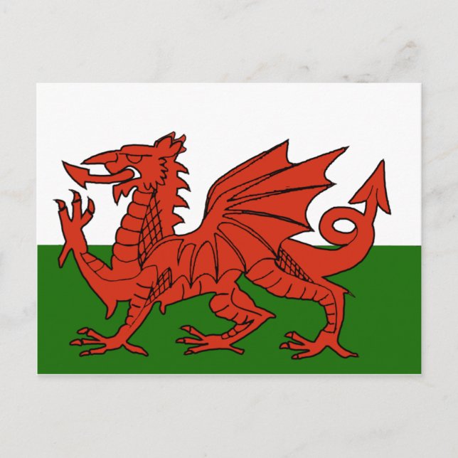Welsh Flag Postcard (Front)