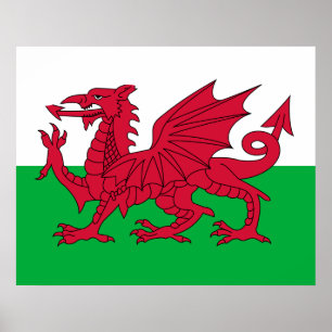 Welsh Flag Poster