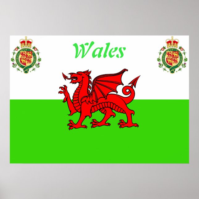 Welsh flag poster (Front)