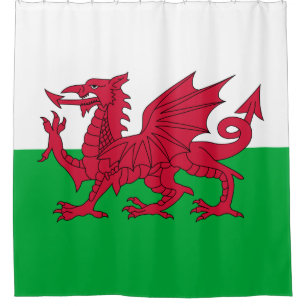 Welsh Flag Shower Curtain
