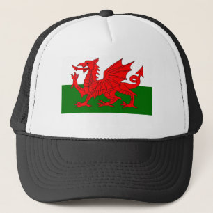 welsh flag trucker hat