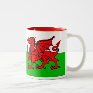 Welsh Flag Two-Tone Coffee Mug