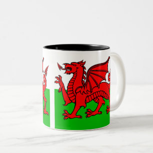 Welsh Flag Two-Tone Coffee Mug