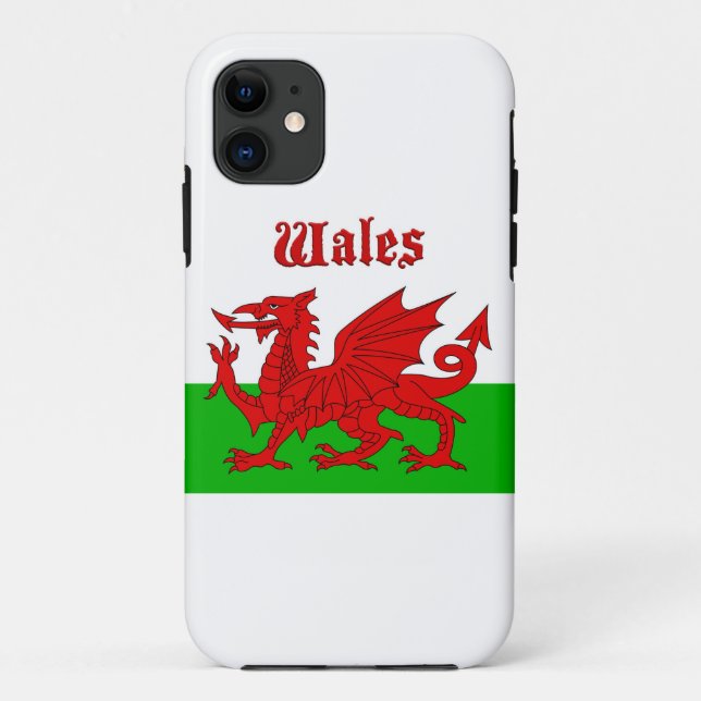 Welsh Flag Wales Case-Mate iPhone Case (Back)