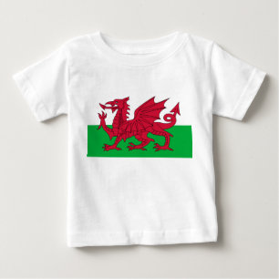 Welsh Flag (Wales) (Welsh Dragon) Baby T-Shirt