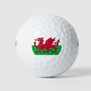Welsh Flag (Wales) (Welsh Dragon) Golf Balls