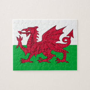 Welsh Flag (Wales) (Welsh Dragon) Jigsaw Puzzle