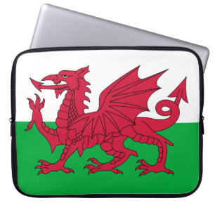 Welsh Flag (Wales) (Welsh Dragon) Laptop Sleeve