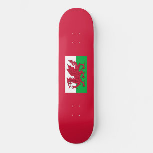 Welsh Flag (Wales) (Welsh Dragon) Skateboard