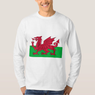 Welsh Flag (Wales) (Welsh Dragon) T-Shirt