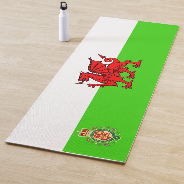 Welsh flag yoga mat (In Situ)