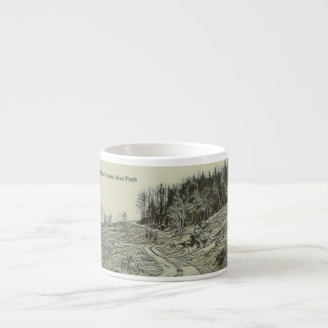 Welsh Forest And Path Espresso Cup (Front)