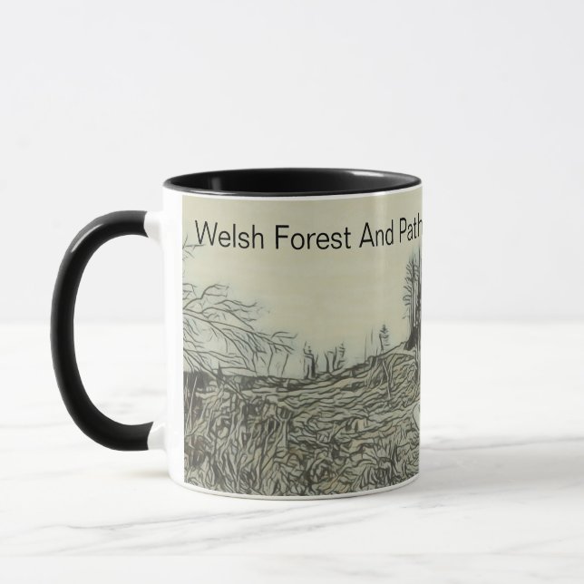 Welsh Forest And Path Mug (Left)
